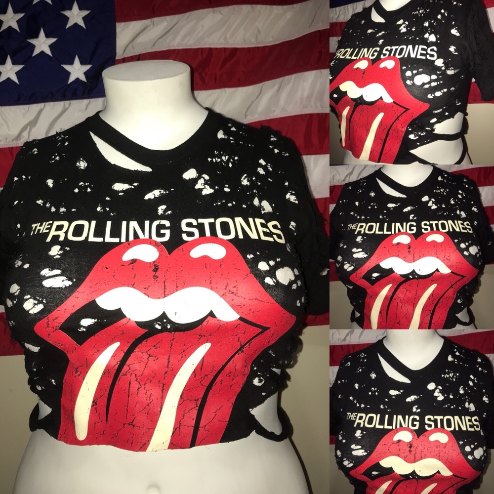 The Rolling Stones crop top